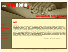 Tablet Screenshot of ergodoma.cz